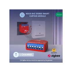 Modul releu controler mini rulou Nous B4Z inteligent Tuya Zigbee cu intrare comutatoare - Img 2
