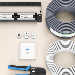 Module de rețea neecranate Ugreen Ethernet Cat 6 8P8C RJ45 1000 Mbps 568A / B alb (80178 NW143) - Img 8