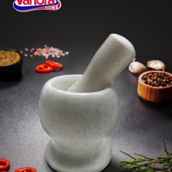MOJAR CU PISTIL DIN MARMURA, DIA 9.5 CM - Img 4