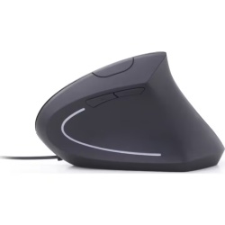 MOUSE GEMBIRD, PC sau NB, cu fir, USB, optic, 3200 dpi, butoane/scroll 6/1, ergonomic, negru, "MUS-ERGO-01" (timbru verde 0.18 lei) - Img 3