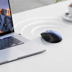 Mouse optic wireless Ugreen MU006 USB 2.4GHz / Bluetooth 5.0 4000 DPI - albastru - Img 2