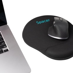 Mousepad Spacer cu gel 240mm negru - Img 4