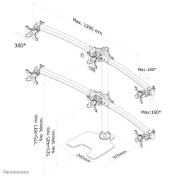 NM NEWSTAR FPMA-D700DD6 DESK MOUNT 27" - Img 9