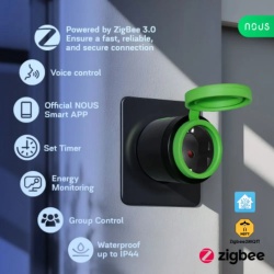 Nous A6Z Tuya Zigbee outdoor / bathroom (IP44) smart socket - Img 4