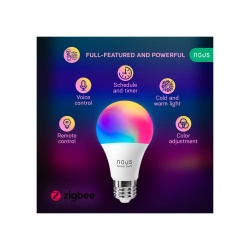 Nous P3Z smart Tuya Zigbee RGB bulb (E27 socket) - Img 2