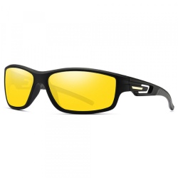 Ochelari De Ciclism Unisex Techsuit 201910, Polarizati, Negri Galbeni