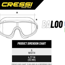 Ochelari de Înot pentru Copii CRESSI Baloo, Protecție UV și Lentile Anti-Aburire din Policarbonat, Catarame Micrometrice, Include Cutie de Protecție, pentru Vârsta 3-6 Ani - Img 4