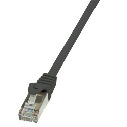 PATCH CORD FTP LOGILINK Cat5e, cupru-aluminiu, 7.5 m, negru, AWG26, ecranat "CP1083S"