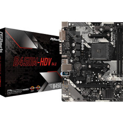 Placa de baza ASRock B450M-HDV R4.0, AMD B450, Socket AM4, MATX