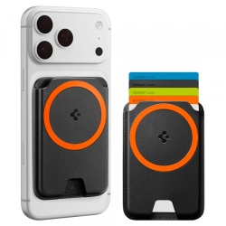 Portofel MagSafe, Spigen, Valentinus MagFit+ , Negru AFA11336
