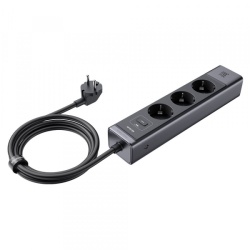 Prelungitor McDodo CH-0620, 3 x Schuko - 1 x USB-A - 2 x USB-C, Negru