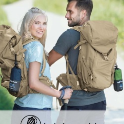 Prosop din Microfibră Fit-Flip, Compact, Ultra-Ușor și cu Uscare Rapidă, Dimensiune 50 x 30 cm, Albastru / Diverse (Ultra Lightweight & Quick Dry) - Img 2