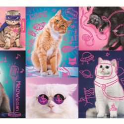 PUZZLE TREFL 1000 SUPER PISICI NEON - Img 3