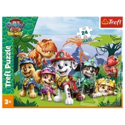 PUZZLE TREFL 24 MAXI PATRULA CATELUSILOR PRIETENIE PREISTORICA - Img 3