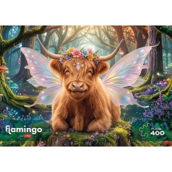 PUZZLE TREFL 400 FLAMINGO PASTRATORUL DE VISE AL PADURII - Img 3