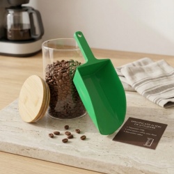 Scafă Universală din Plastic , 1KG, Ergonomică – Ideală pentru Cafea, Cereale, Făină sau Hrana Animalelor, Verde - Img 2