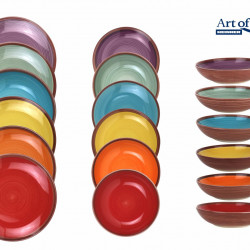 SERVICIU MASA CERAMICA 18PCS, AQUARELLE - Img 2