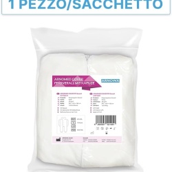Set 10 x Combinezon de Protecție de Unică Folosință din Polipropilenă (PP) ARNOMED, cu Glugă și Fermoar, Material Nețesut Respirabil, Manșete și Talie Elastice, Mărimea L, Albastru - Img 2