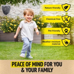 Set 2 Capcane Tip Cuib Fals de Viespi Waspinator, Momeală Ecologică pentru Îndepărtarea Viespilor Fără Substanțe Chimice sau Toxine, Rezistente la Intemperii, pentru Grădină, Foișor, Terasă, Balcon și Camping - Img 5