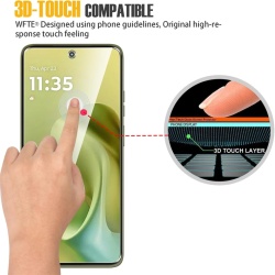 Set 2 Folii de Sticlă Securizată WFTE pentru Motorola Moto G86 / G86 5G, Duritate 9H, Rezistență la Zgârieturi și Amprente, Aplicare Fără Bule, Transparentă - Img 6