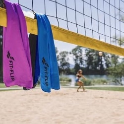 Set 3 prosoape răcoritoare instant Airflip Ice din microfibră, 100 x 30 cm, efect de răcire prin evaporare pentru gât și cap, ideale pentru drumeții, alergare, tenis și fitness - Img 4