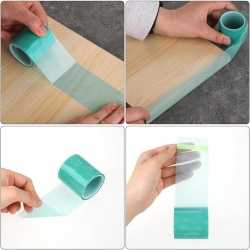 Set 3 Role Bandă Adezivă Termorezistentă pentru Rășină Epoxidică și UV, Lățime 5 cm (2 Inch) x 5 m, Bandă PET Fără Reziduuri pentru Turnare Pandantive, Bijuterii Handmade și Rame Metalice Deschise - Img 3