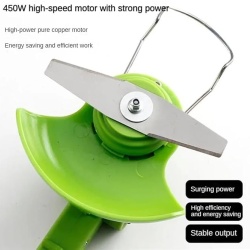 Set 5 lame metalice pentru trimmer si motocoasa Typec, cutite de taiere iarba si vegetatie, compatibilitate universala, Verde - Img 2