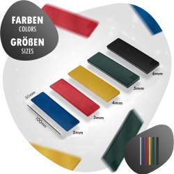 Set 50 Cale și Distanțiere din Plastic pentru Calare INTAKO, 30 x 100 mm, Grosimi Mixte 2–6 mm, Pene Plate pentru Montaj Tâmplărie PVC, Geamuri Termopan, Mobilier și Gresie/Faianță - Img 6