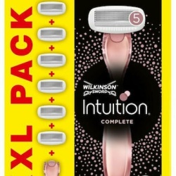 Set aparat de ras Wilkinson Intuition Complete, 5 lame precizie, cu gel hialuronic