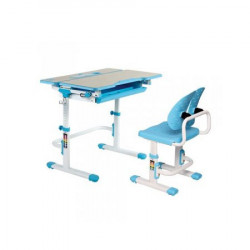 Set birou si scaun copii ergonomic reglabil in inaltime ErgoK IVY Albastru