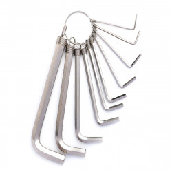 Set chei hexagonale 1,5-10 mm Deli Tools EDL3100 (argintiu)