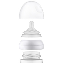 Set de 2 biberoane de sticla borosilicata pentru nou-nascuti Philips Avent Natural Response, SCY933/02, 240 ml, tetina debit 3, 1 luna + - Img 3