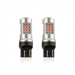 Set LED CANBUS 24SMD 3030 1157 T20 7443 21/5W Red 12V/24V