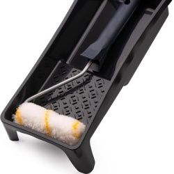 Set Practic de Zugrăvit și Vopsit 4 Piese, Rolă 10 cm, Pensulă pentru Vopsea Lavabilă/Emulsie 1.5", Tavă Vopsit 28 x 16 cm și Mâner/Suport Rolă 27 cm, Pentru Pereți și Tavane - Img 5
