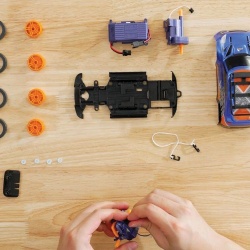 SILVERLIT EXOST BUILD 2 DRIVE MASINUTA RC ALBASTRA - Img 3