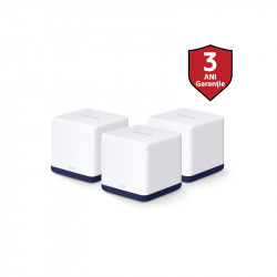 Sistem Wi-Fi Mesh Mercusys Halo H50G(3-pack), AC1900, Full Gigabit, cu acoperire completa pentru casa - Img 2