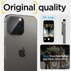 Spigen Optik.tR Protector Camera pentru iPhone 14 Pro / Pro Max / 15 Pro / Pro Max - Negru 2 buc. - Img 4