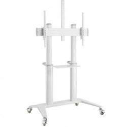 Stand TV mobil, ecrane mari , Blackmount BM-T150WHITE, inaltime reglabila, 70"-120", max. 140kg, eligibil PNRAS/PNRR