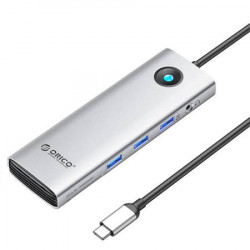 Statie de andocare multifunctionala HUB Orico Type-C 10 in 1 (argintiu)