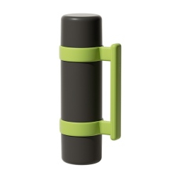 Sticla Termos Chako Lab, 1000ml , negru + verde