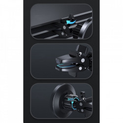 Suport auto cu incarcare wireless, compatibil Apple MagSafe , Joyroom black (JR-ZS240) - Img 6