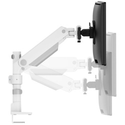 Suport dublu mon. birou NM 24"-34" alb - Img 13