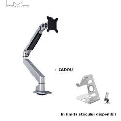 Suport Monitor Gas Lift Multibrackets MB-7167, 15-32", Silver, min. 2 - max. 10 kg - Img 2