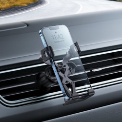 Suport pentru telefon auto Baseus Gravity Air Vent (versiunea cu priză de aer) negru (SUWX010001) - Img 3