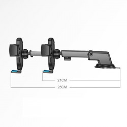 Suport telefon Joyroom pentru montare auto cu brat reglabil pentru tabloul de bord,negru - Img 3