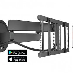 Suport TV de perete motorizat Vogel's 7675 PRO, 40"-77", max.35 kg, negru