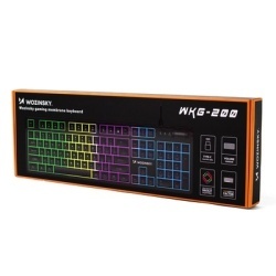 Tastatură de gaming cu membrană RGB Wozinsky WKG-200 cu rotiță de derulare - Neagră - Img 12