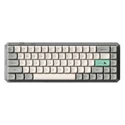 Tastatura de gaming wireless Darmoshark K5 Light, versiune de lux, cu comutator galben