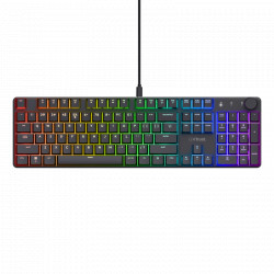 Tastatura mecanica Trust GXT 866 Torix cu fir, swtich linear Negru