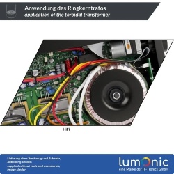 Transformator toroidal 50VA, primar 230V AC, secundar dublu 2x12V AC sau 1x24V AC, bobinaj cupru, pentru surse de alimentare și amplificatoare audio - Img 6